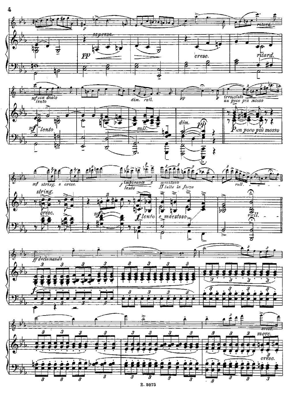 Legende（Op.55 No.5）（长笛+钢琴伴奏）其它曲谱（图2）