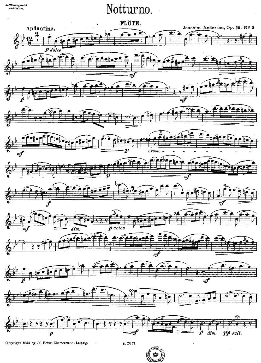 Notturno（Op.55 No.3）其它曲谱（图1）
