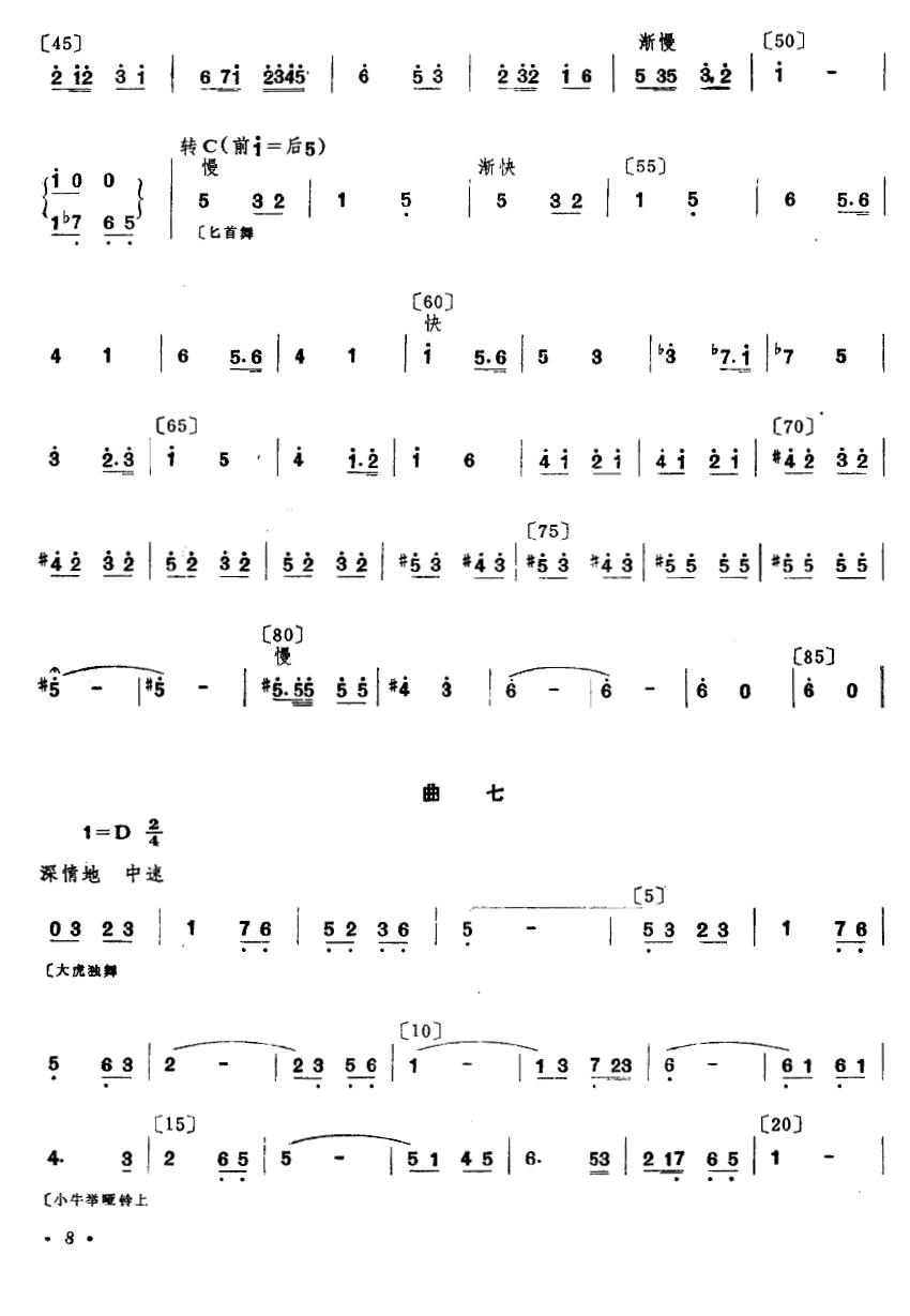 格斗（双人舞主旋律谱）其它曲谱（图8）