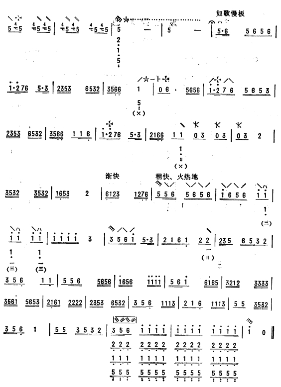 东北秧歌调（琵琶）2其它曲谱（图1）
