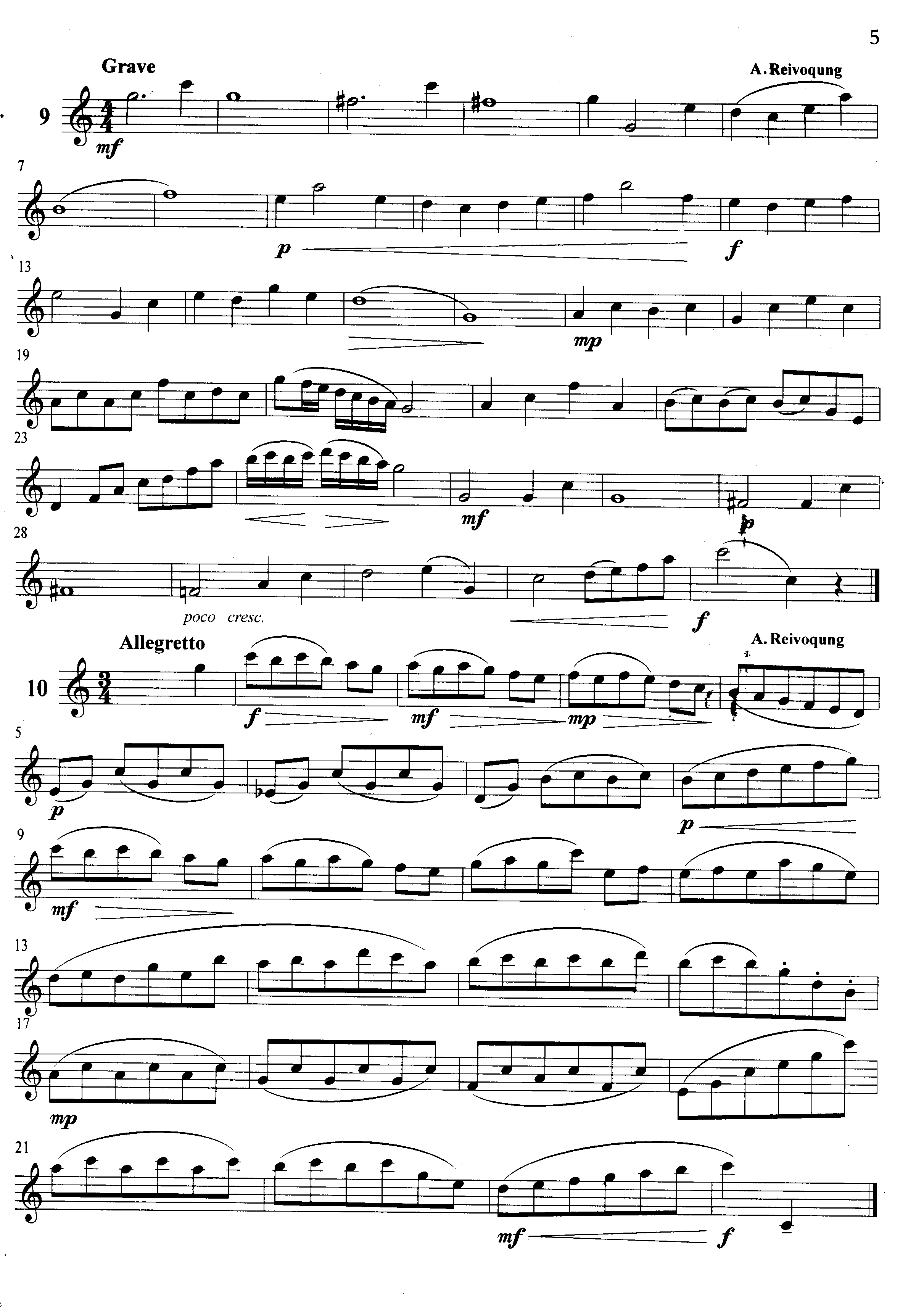 萨克斯管练习曲第100—005页萨克斯曲谱（图1）