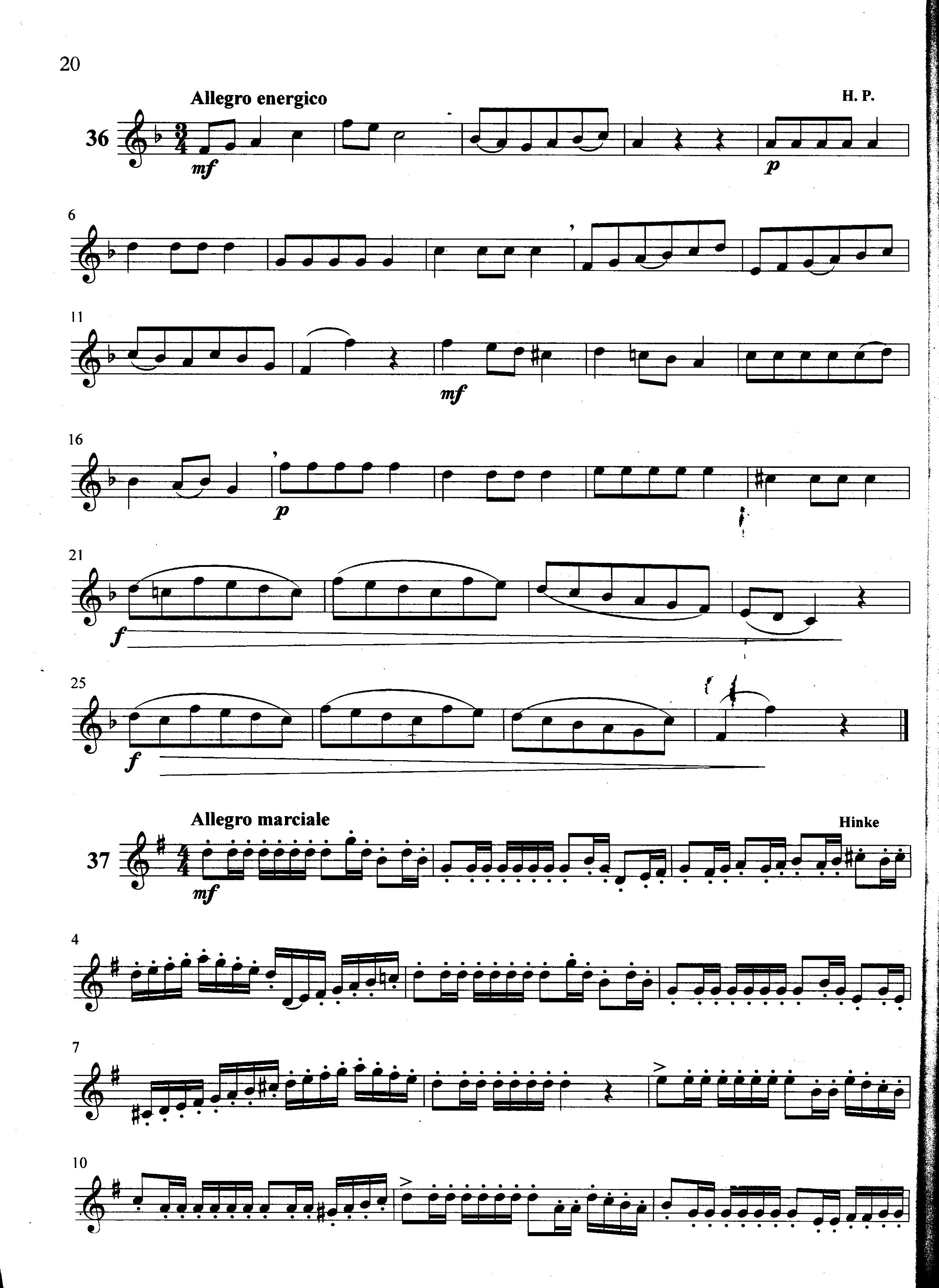 萨克斯管练习曲第100—020页萨克斯曲谱（图1）