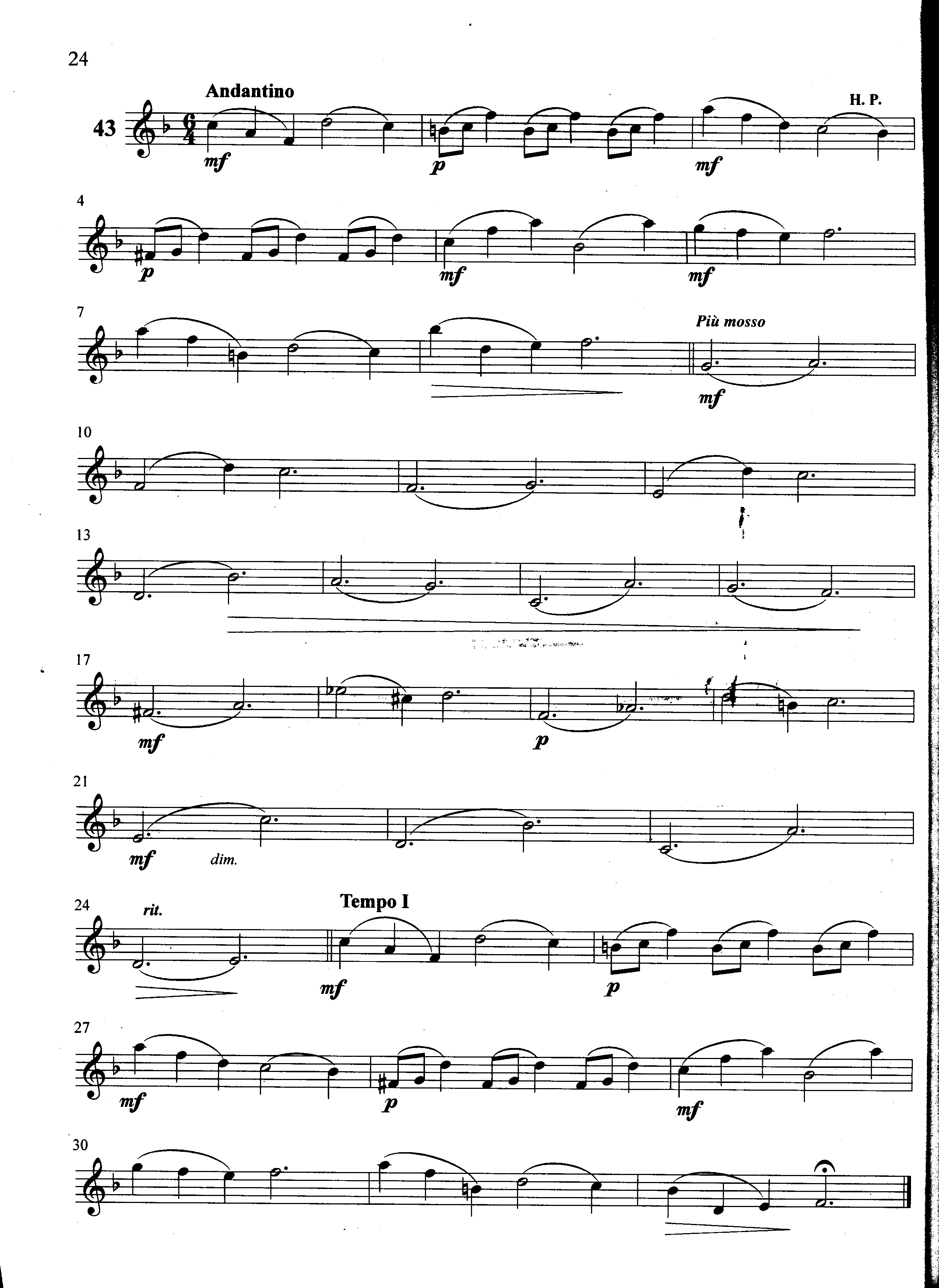 萨克斯管练习曲第100—024页萨克斯曲谱（图1）