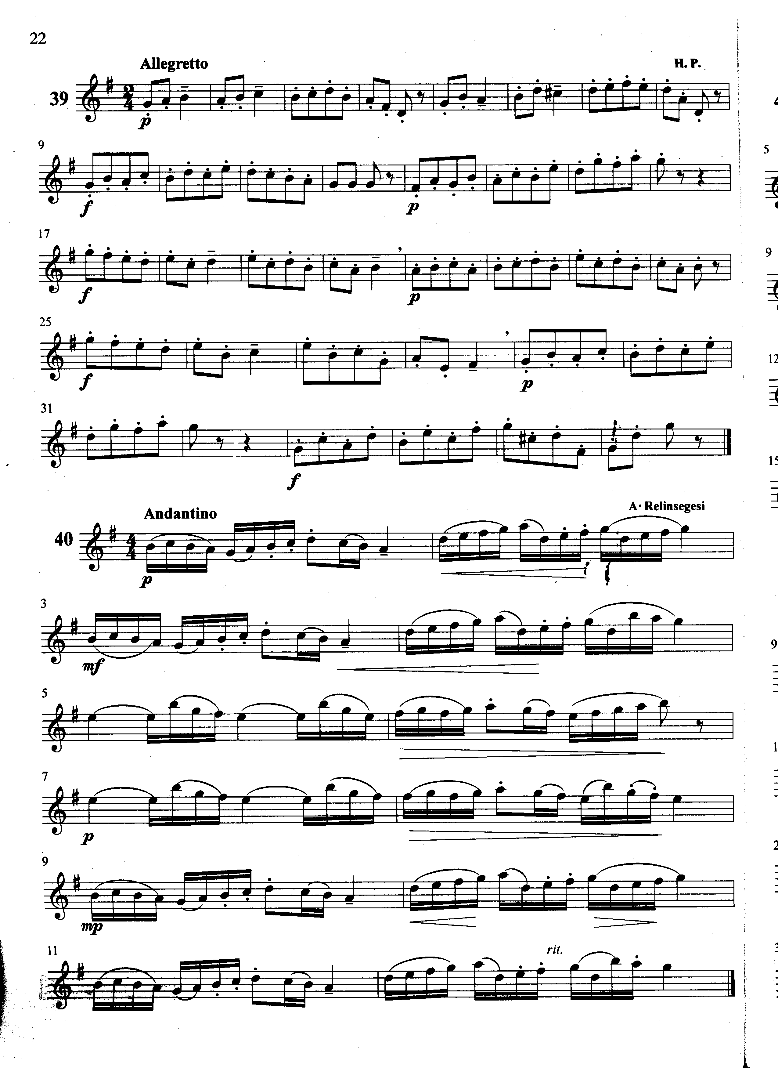 萨克斯管练习曲第100—022页萨克斯曲谱（图1）