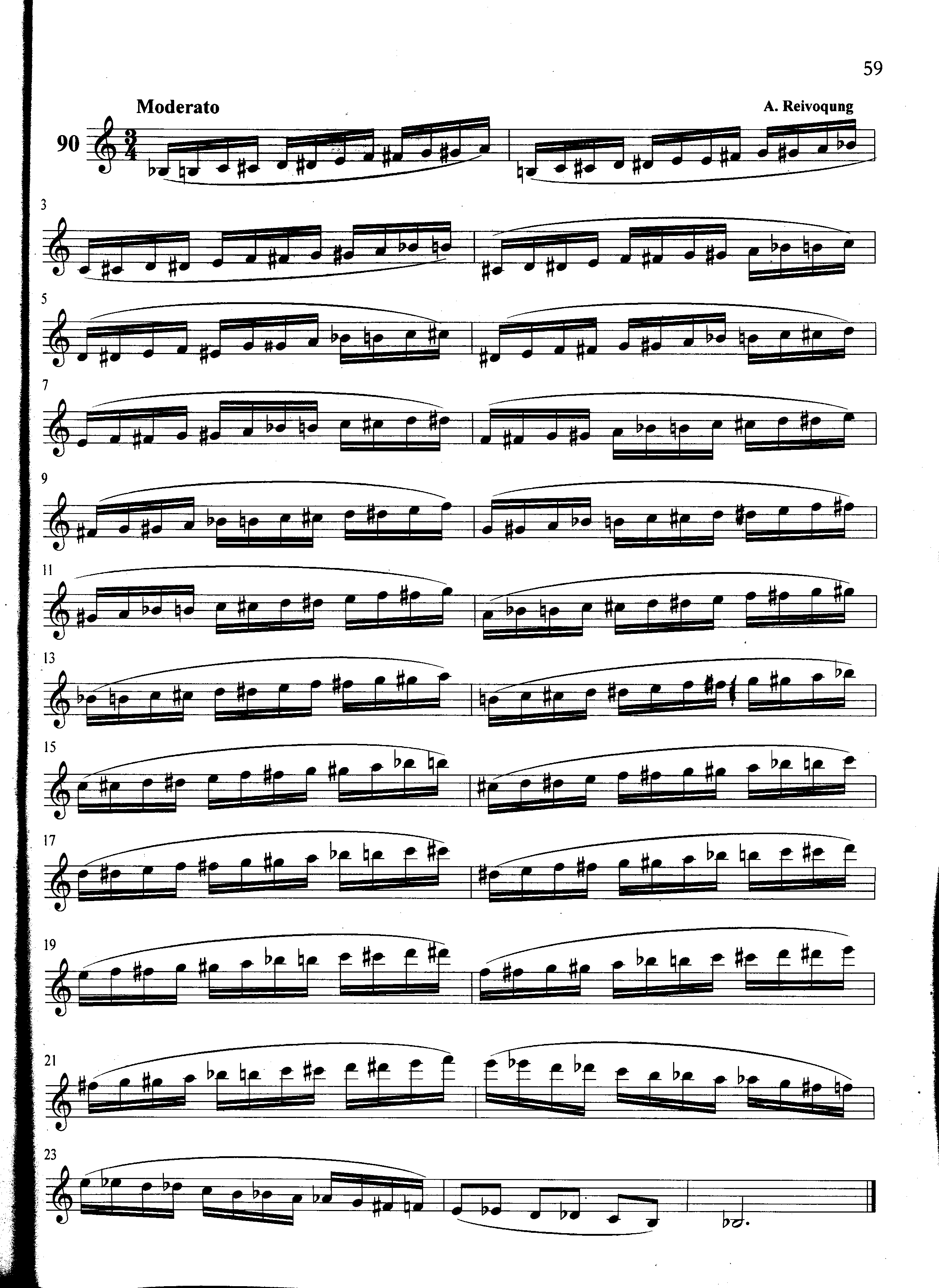 萨克斯管练习曲第100—059页萨克斯曲谱（图1）