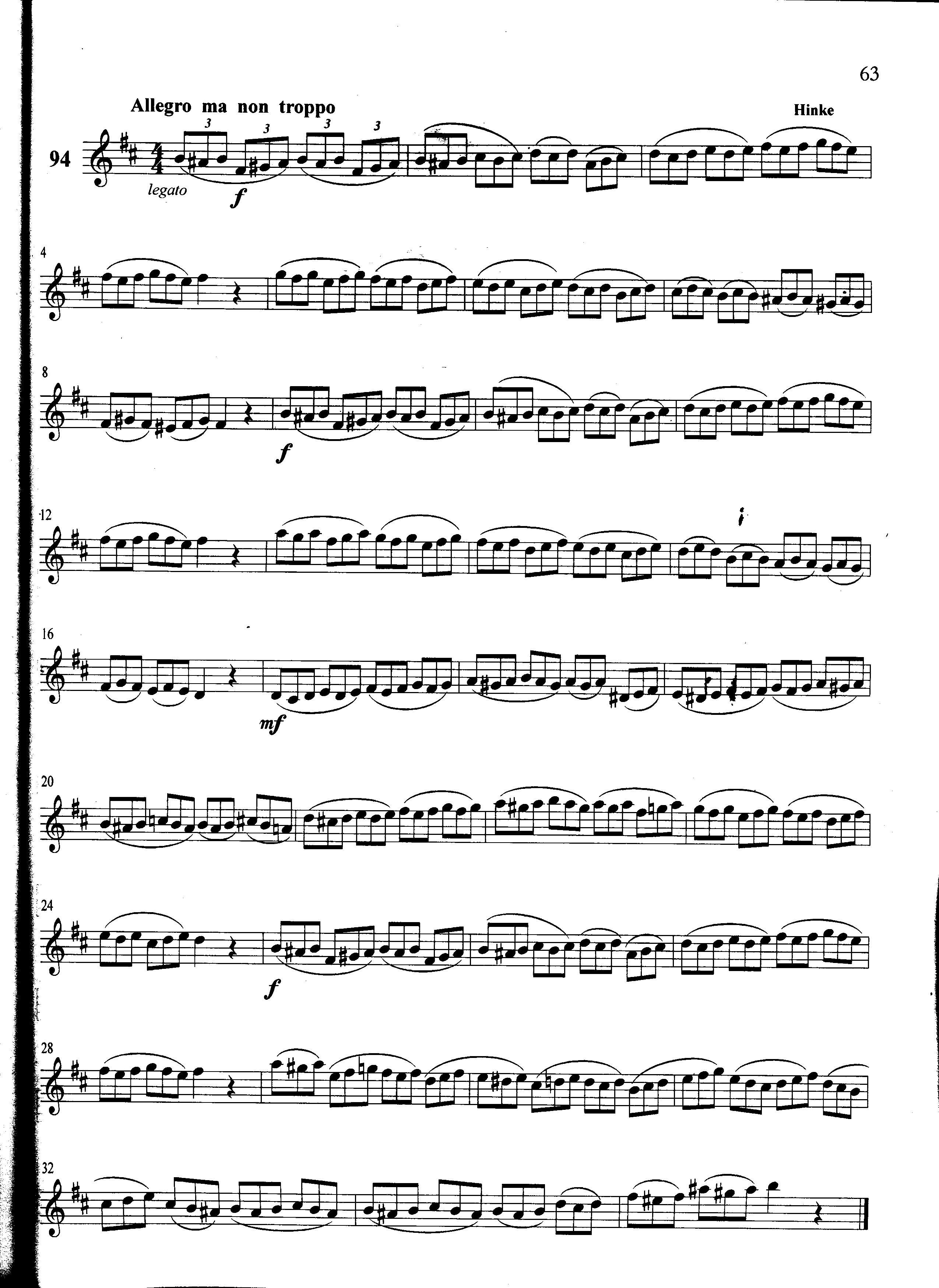 萨克斯管练习曲第100—063页萨克斯曲谱（图1）