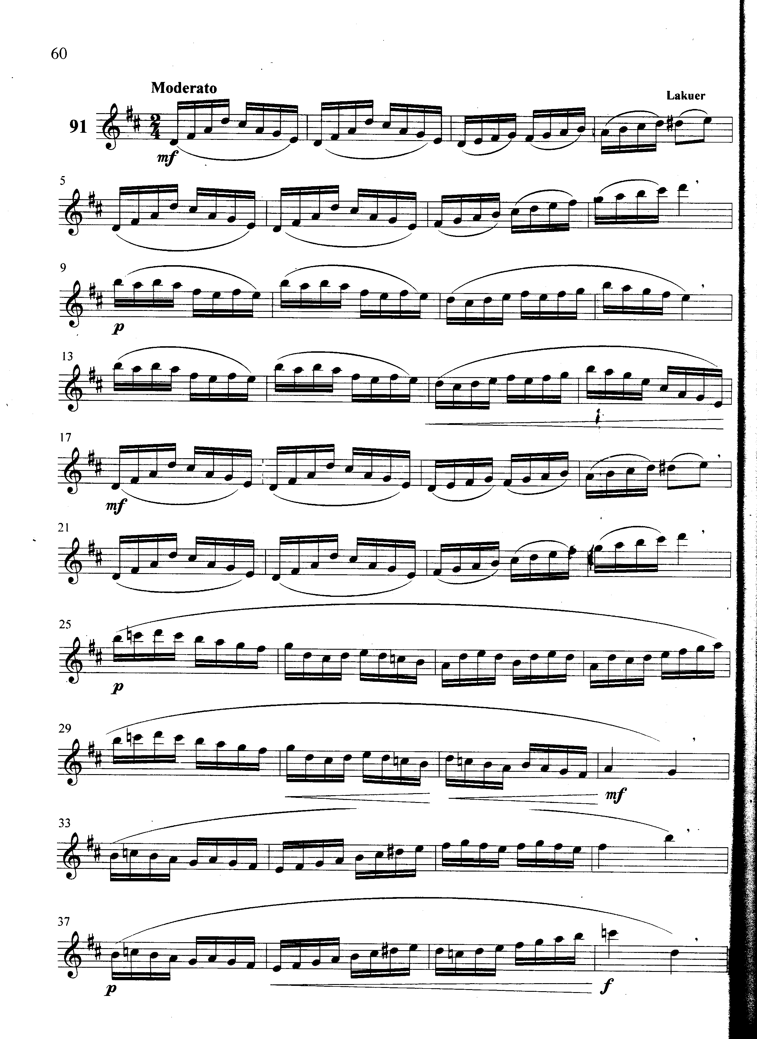 萨克斯管练习曲第100—060页萨克斯曲谱（图1）