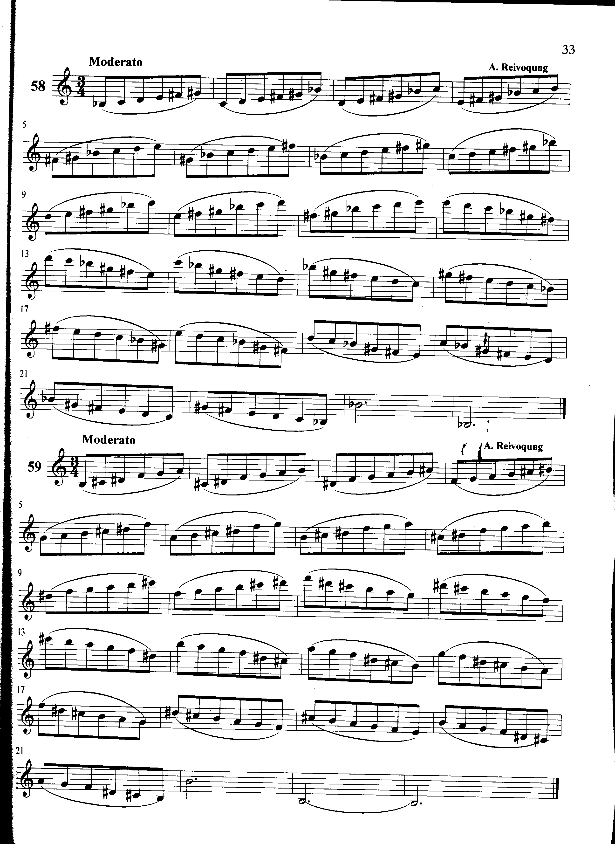 萨克斯管练习曲第100—033页萨克斯曲谱（图1）