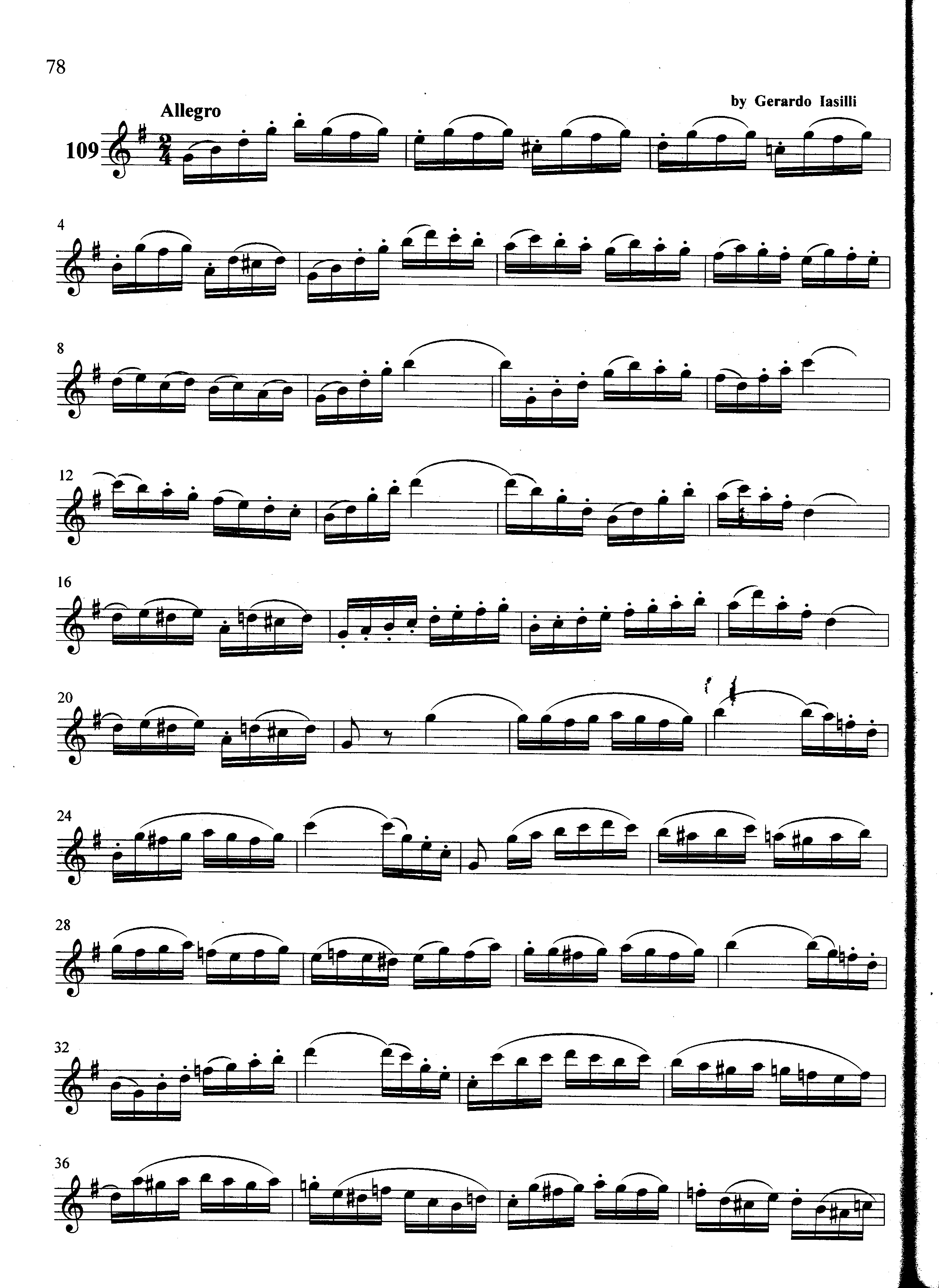 萨克斯管练习曲第100—078页萨克斯曲谱（图1）