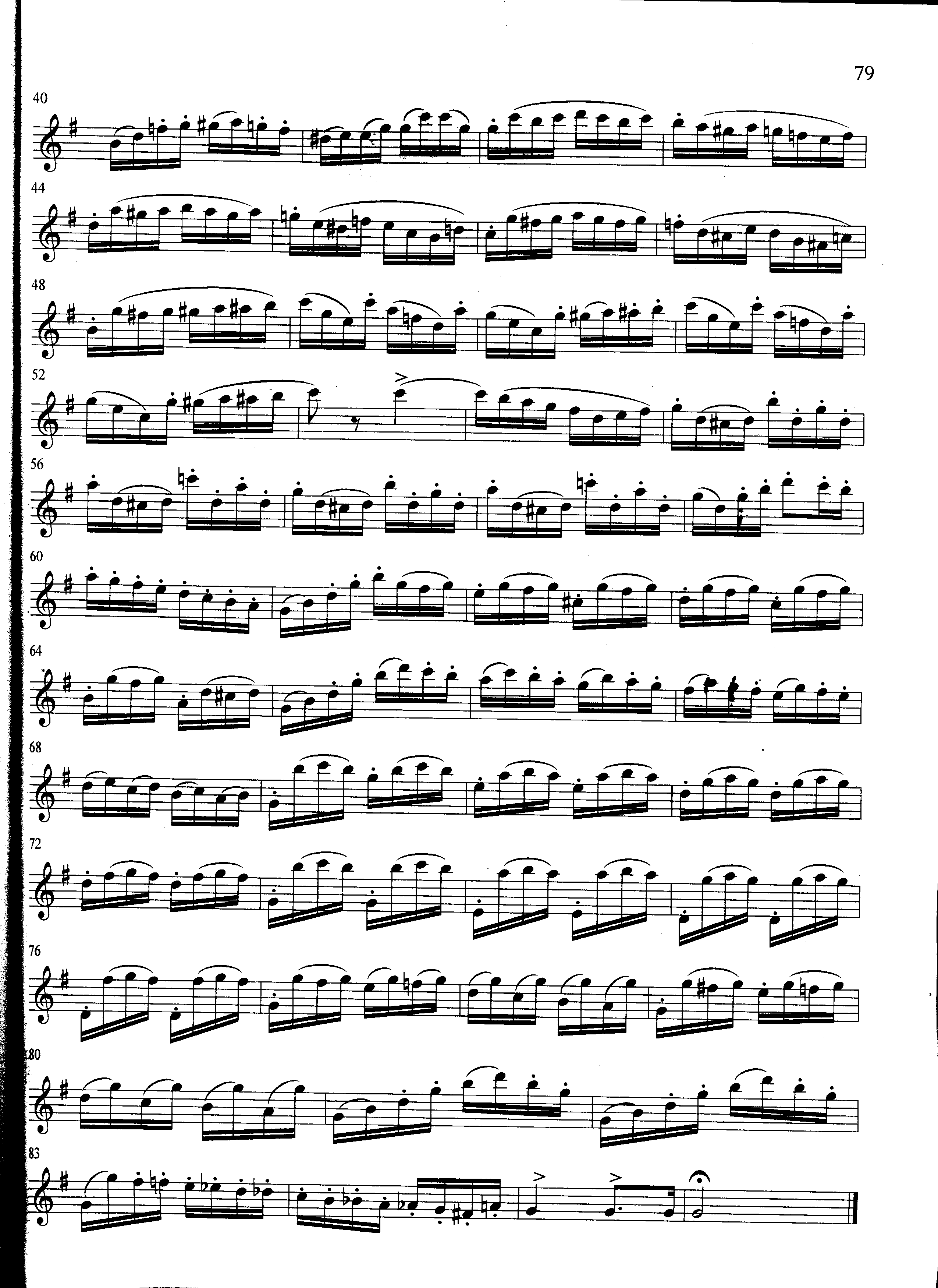 萨克斯管练习曲第100—079页萨克斯曲谱（图1）