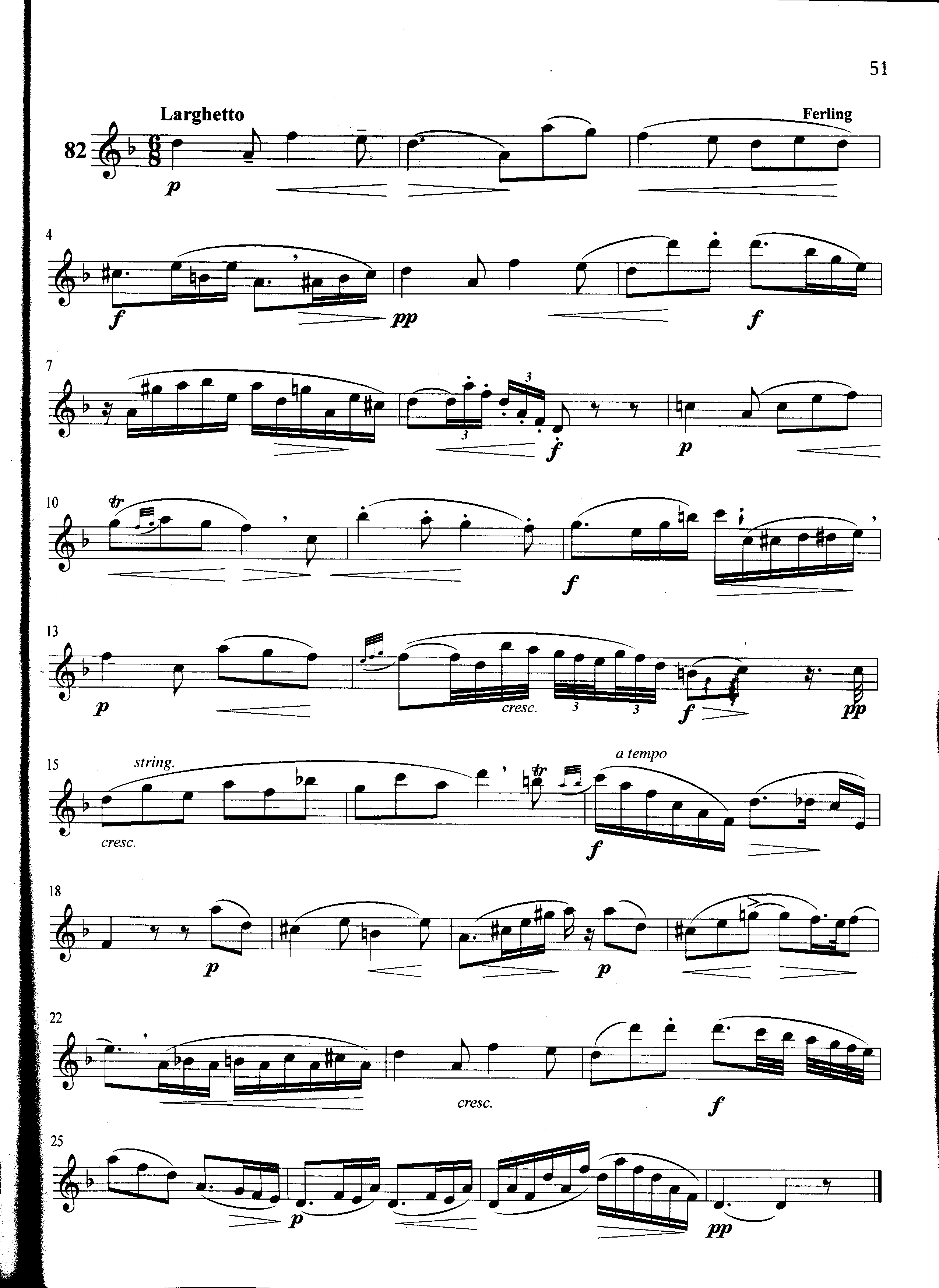 萨克斯管练习曲第100—051页萨克斯曲谱（图1）