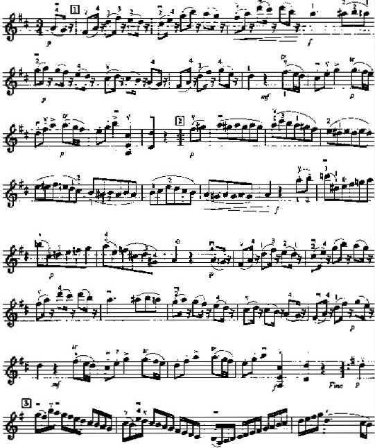 小步舞曲 （莫扎特）萨克斯曲谱（图1）