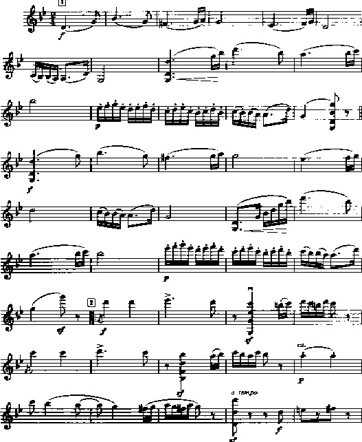 勃拉姆斯《匈牙利舞曲No.5》萨克斯曲谱（图1）
