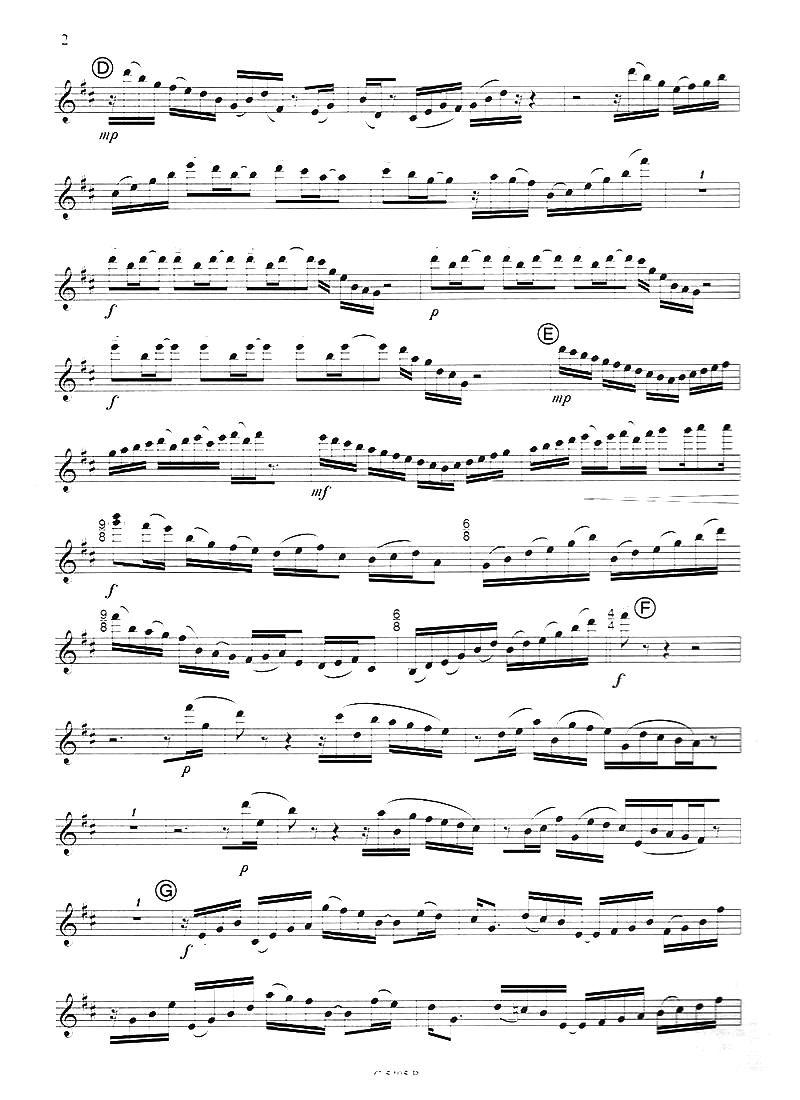 毛绒鸟奏鸣曲之一（须川展也的《Fuzzy Bird Sonata》）萨克斯曲谱（图2）