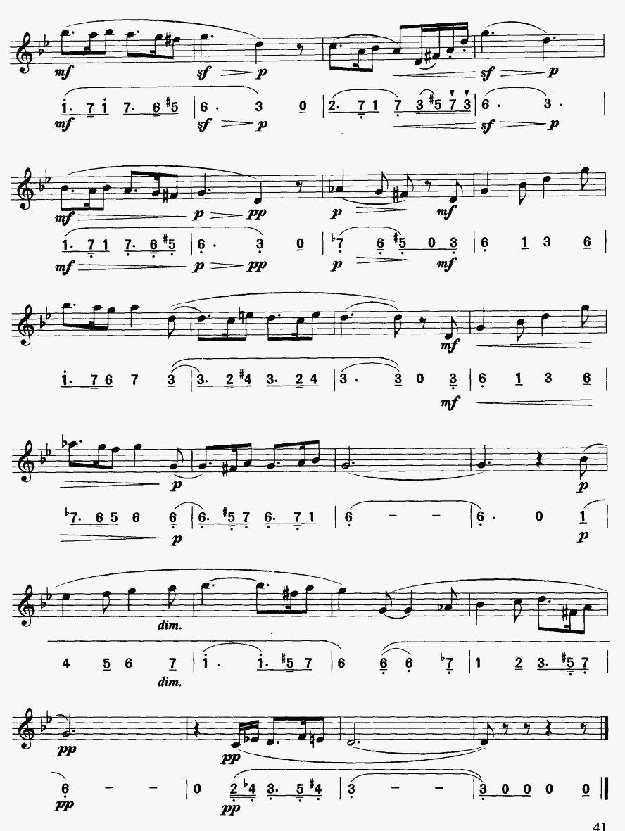 西西里舞曲（简线合谱）萨克斯曲谱（图4）