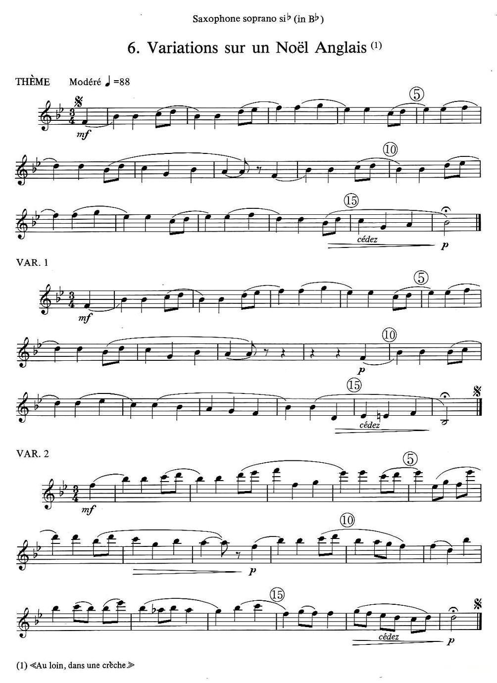 jean Bouvard 编写的6首萨克斯四重奏（高音萨克斯分谱）萨克斯曲谱（图6）