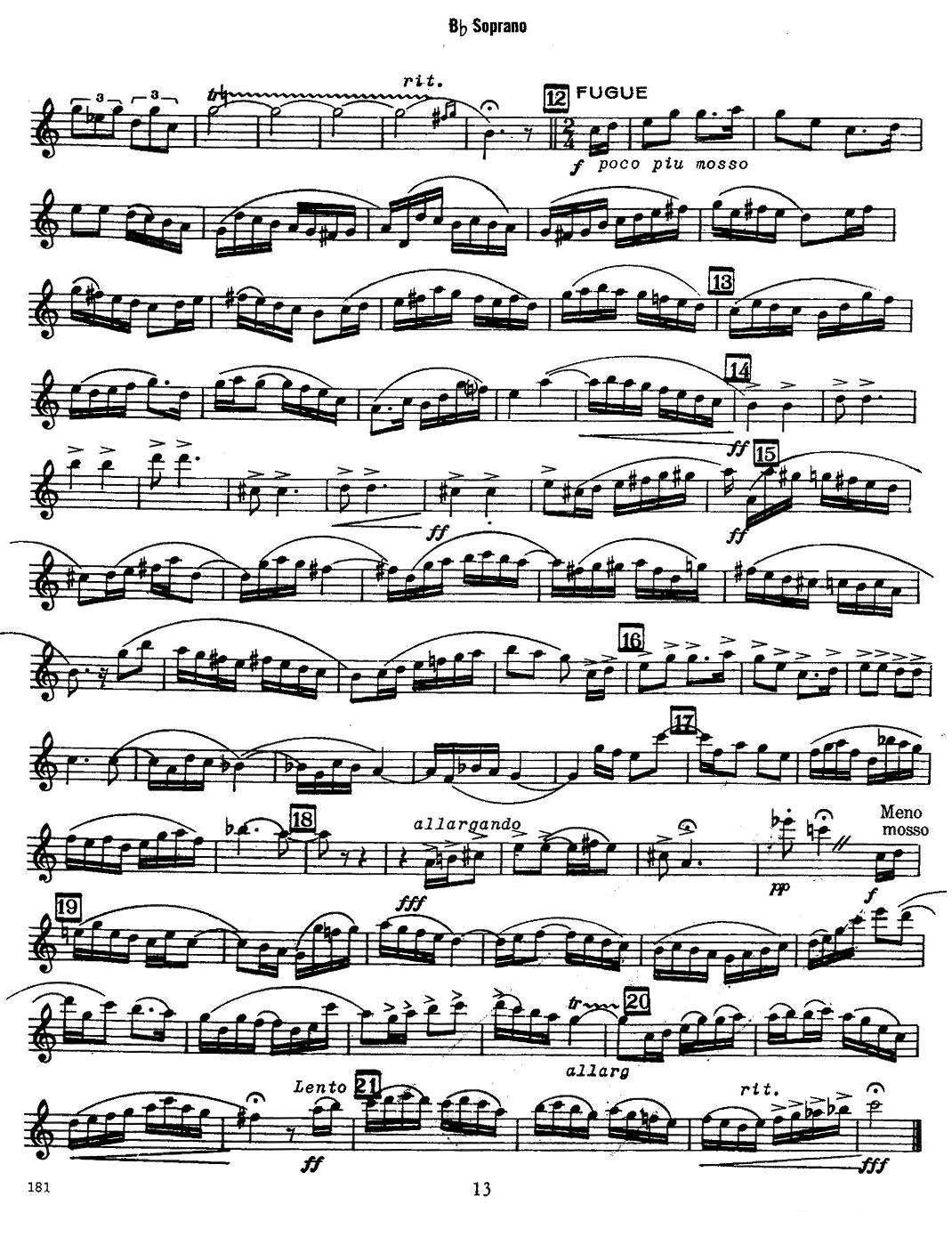 赋格曲-苏珊娜（四重奏 soprano—高音萨克斯分谱）萨克斯曲谱（图2）