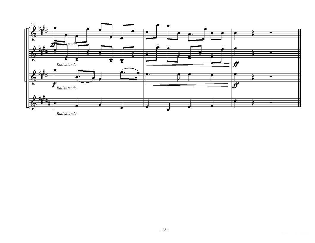 Kanon in D Dur（卡农四重奏）萨克斯曲谱（图9）