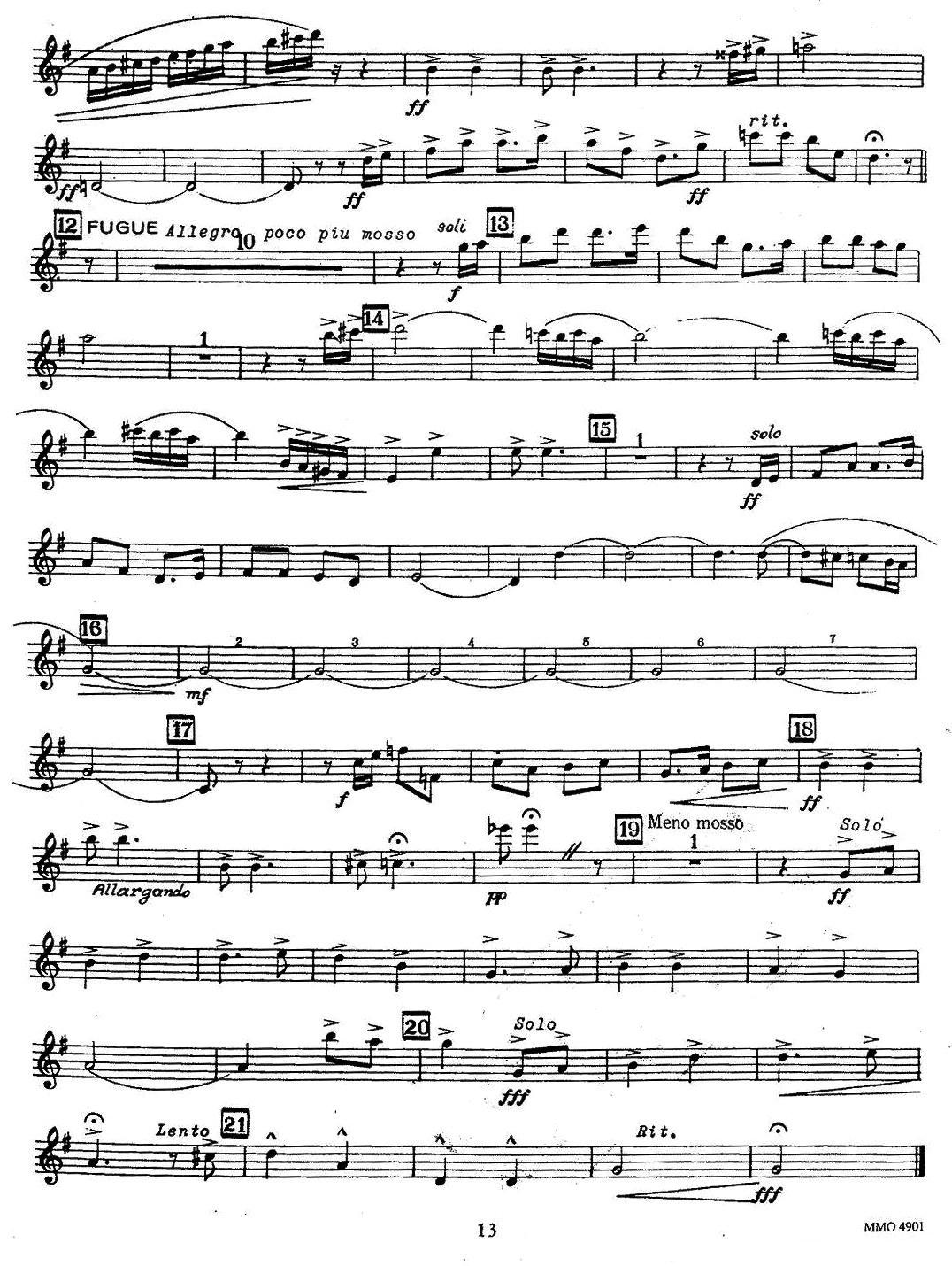 赋格曲-苏珊娜（四重奏 baryton —上低音萨克斯分谱）萨克斯曲谱（图2）