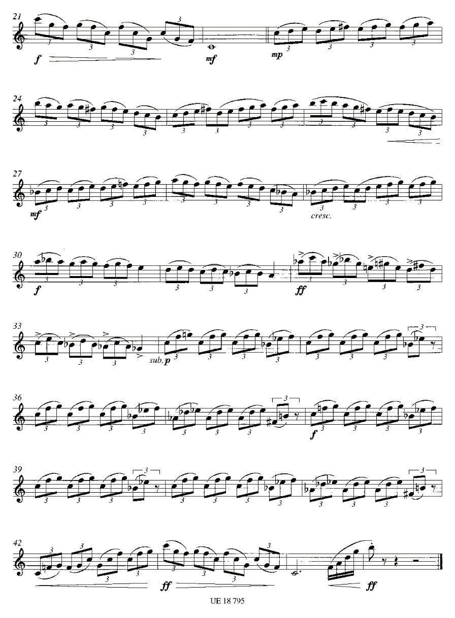 Triplet Prelude（12首现代风格练习曲之2）萨克斯曲谱（图2）