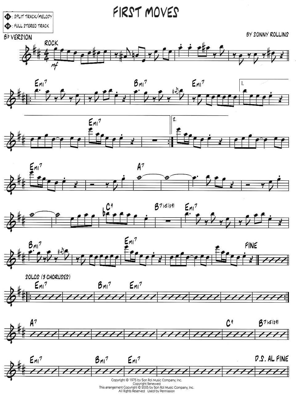 FIRST MOVES（jazz系列萨克斯谱）萨克斯曲谱（图2）
