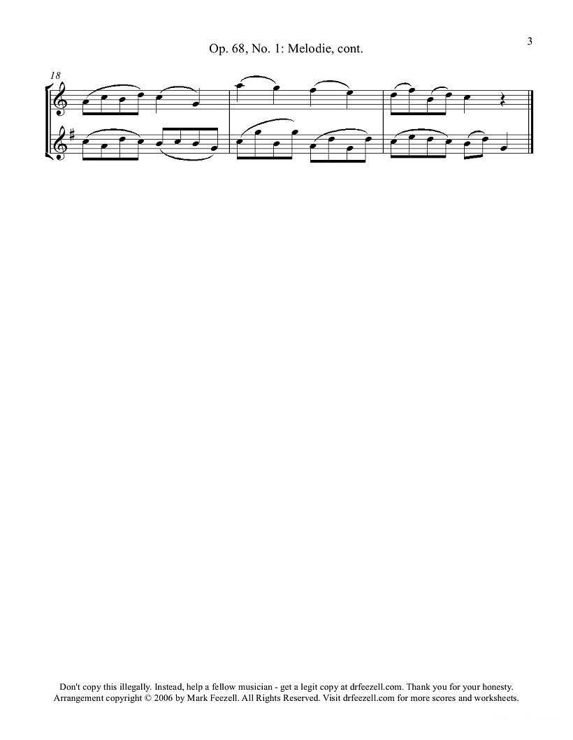 Robert Schumann-中音萨克斯练习曲萨克斯曲谱（图3）