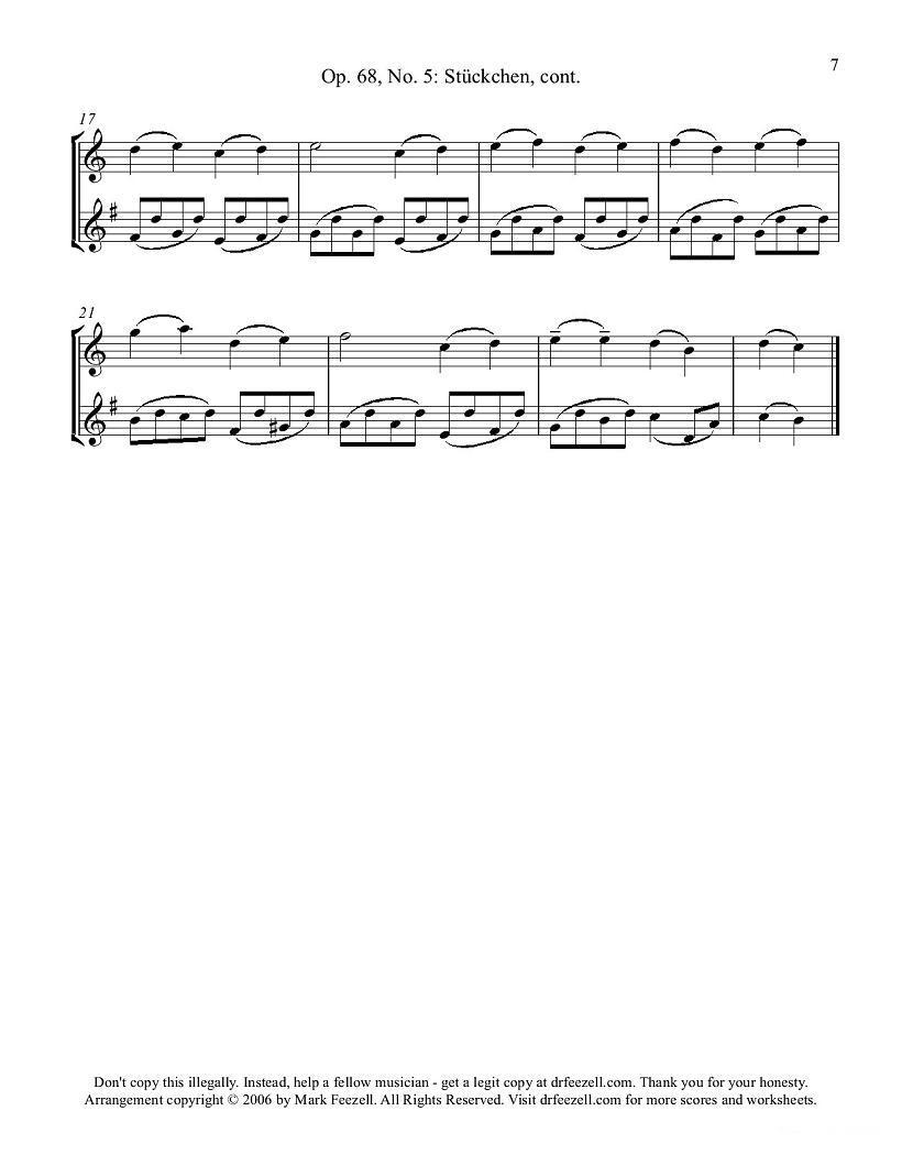 Robert Schumann-中音萨克斯练习曲萨克斯曲谱（图7）