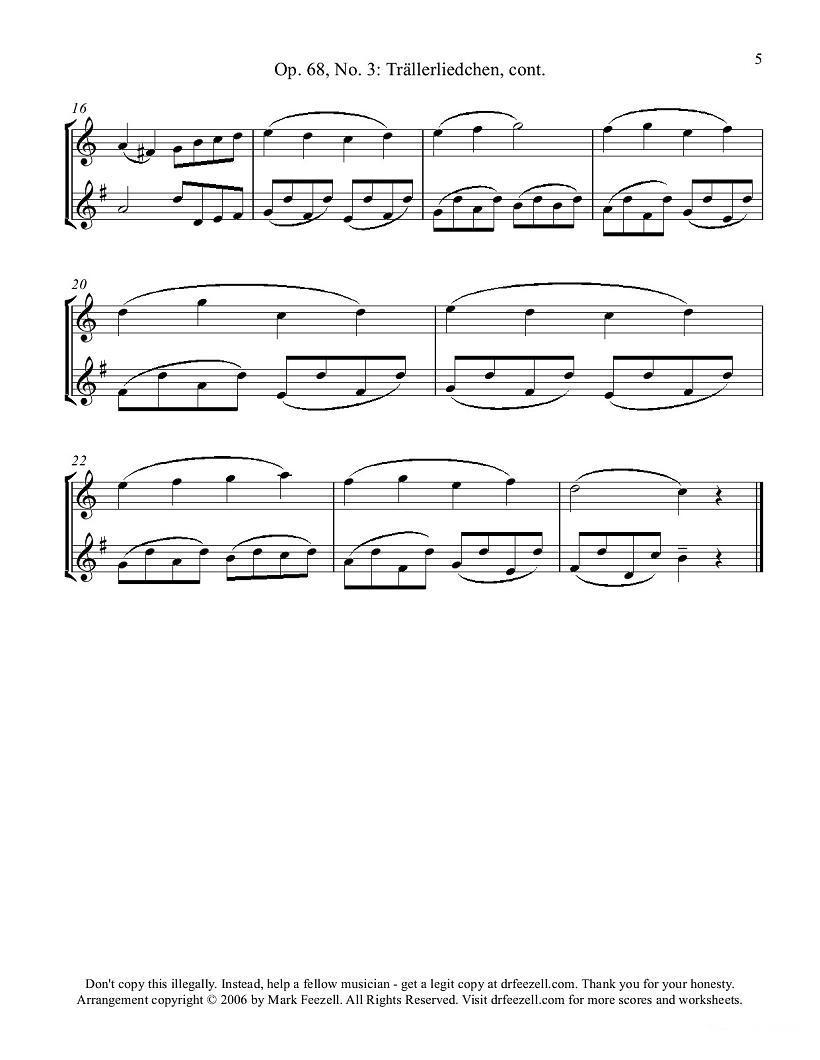 Robert Schumann-中音萨克斯练习曲萨克斯曲谱（图5）