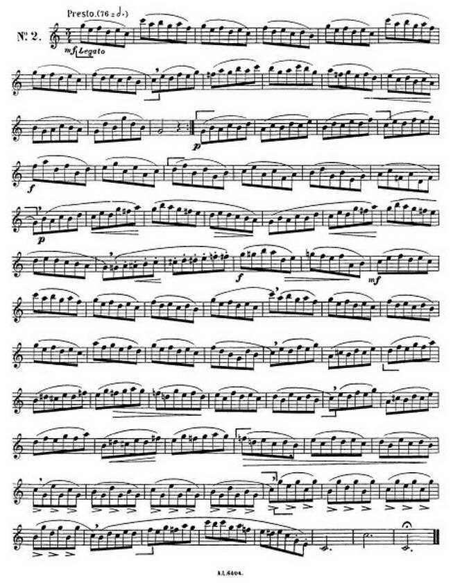 克劳斯古典萨克斯练习曲1-10萨克斯曲谱（图2）