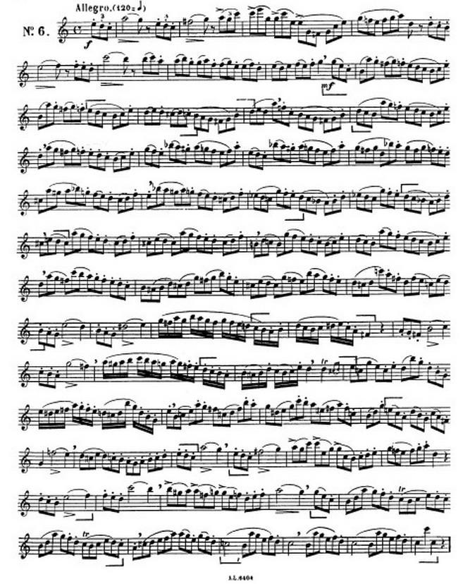克劳斯古典萨克斯练习曲1-10萨克斯曲谱（图6）