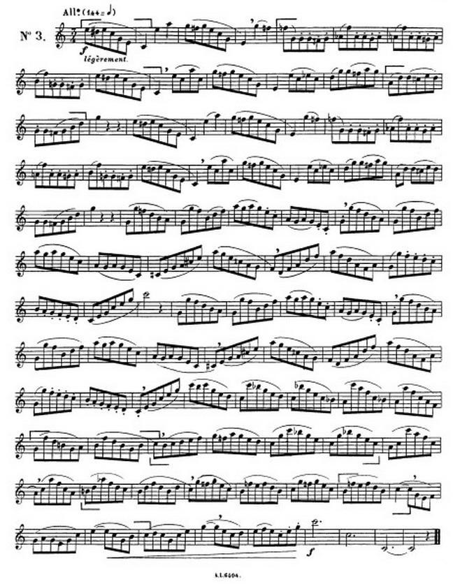 克劳斯古典萨克斯练习曲1-10萨克斯曲谱（图3）