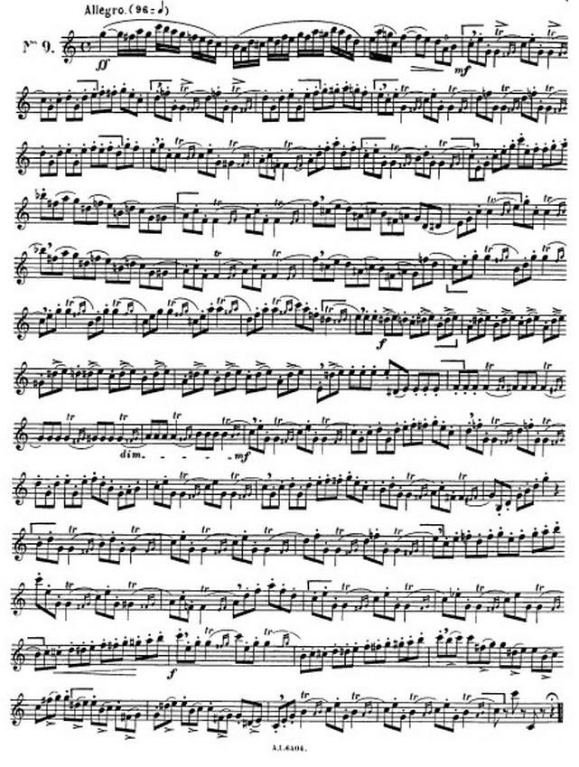 克劳斯古典萨克斯练习曲1-10萨克斯曲谱（图9）