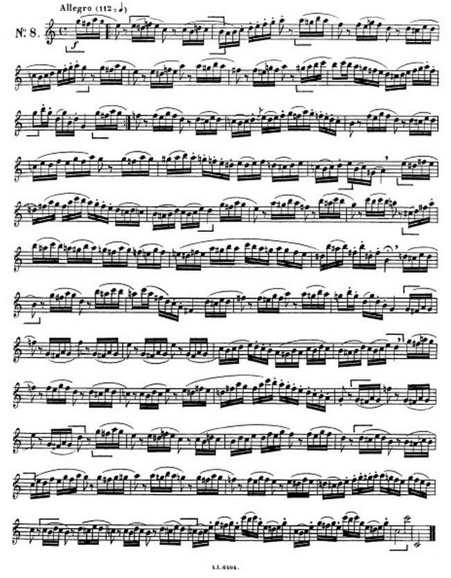 克劳斯古典萨克斯练习曲1-10萨克斯曲谱（图8）