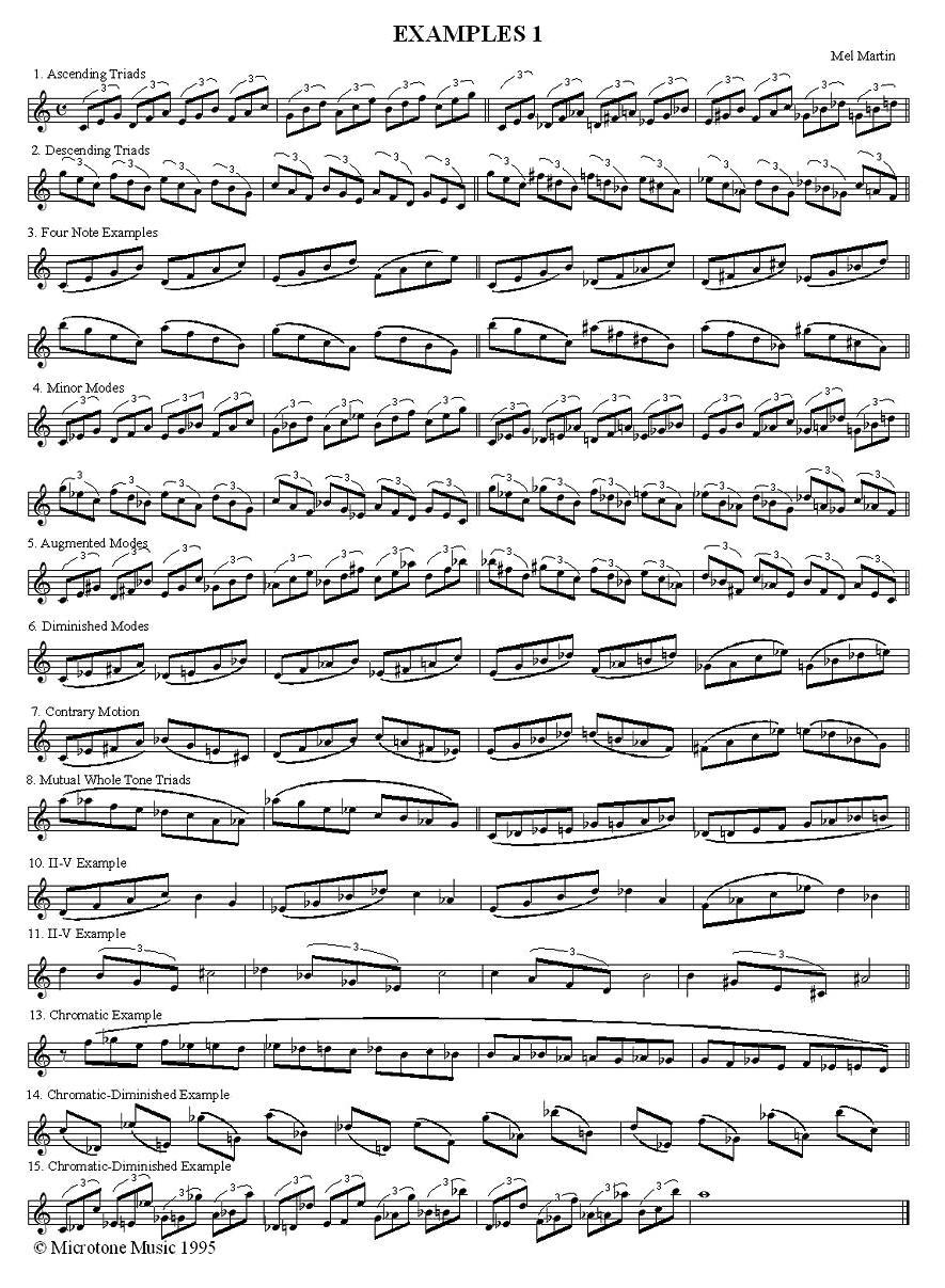 EXAMPLES（爵士乐练习曲2首）萨克斯曲谱（图1）