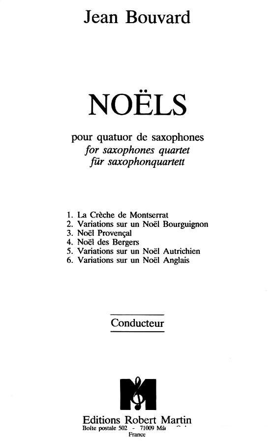 noels （萨克斯合奏）萨克斯曲谱（图1）