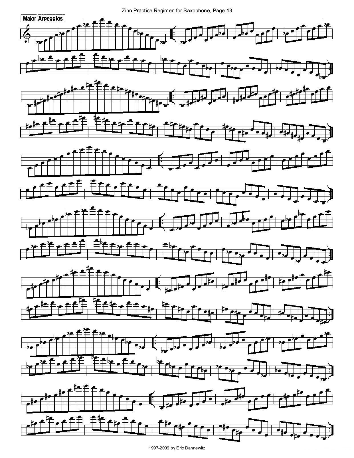 ZinnRegimenSax2009练习曲萨克斯曲谱（图16）