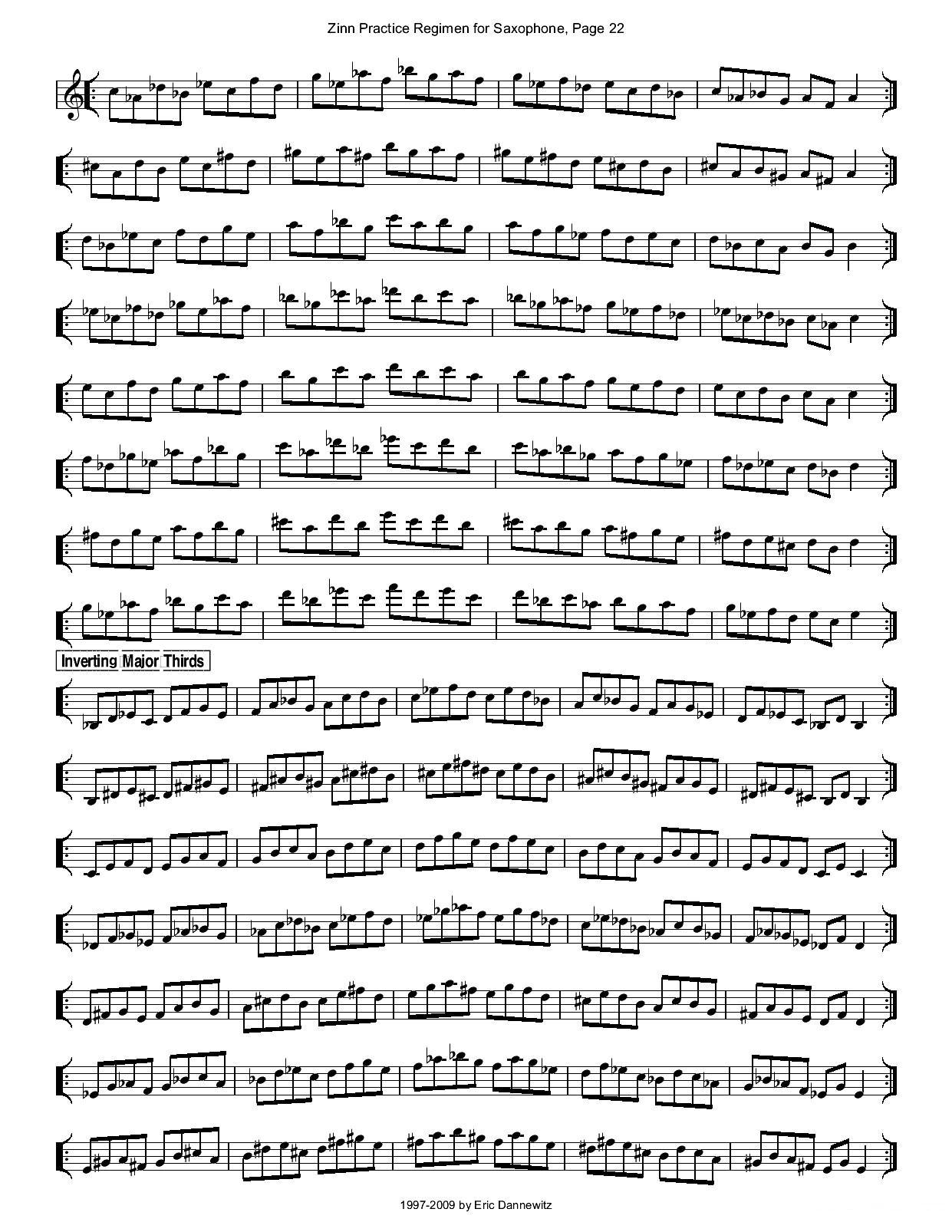 ZinnRegimenSax2009练习曲萨克斯曲谱（图25）
