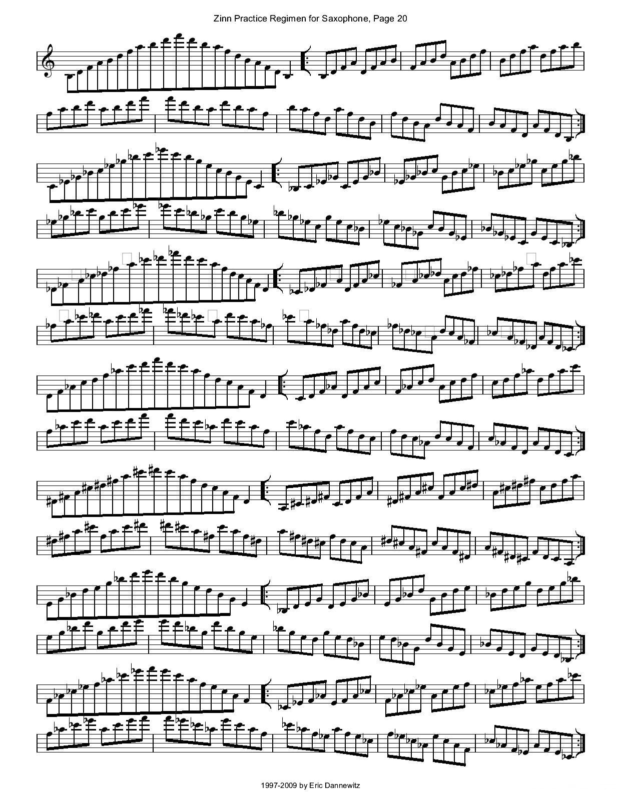 ZinnRegimenSax2009练习曲萨克斯曲谱（图23）
