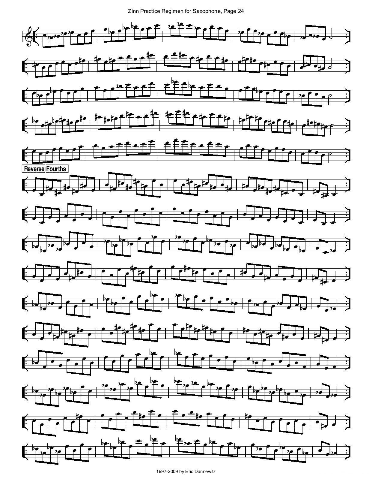 ZinnRegimenSax2009练习曲萨克斯曲谱（图27）