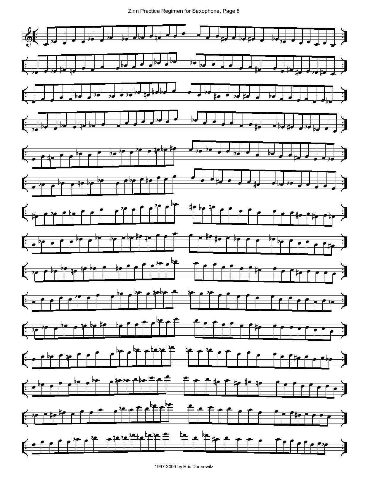 ZinnRegimenSax2009练习曲萨克斯曲谱（图11）