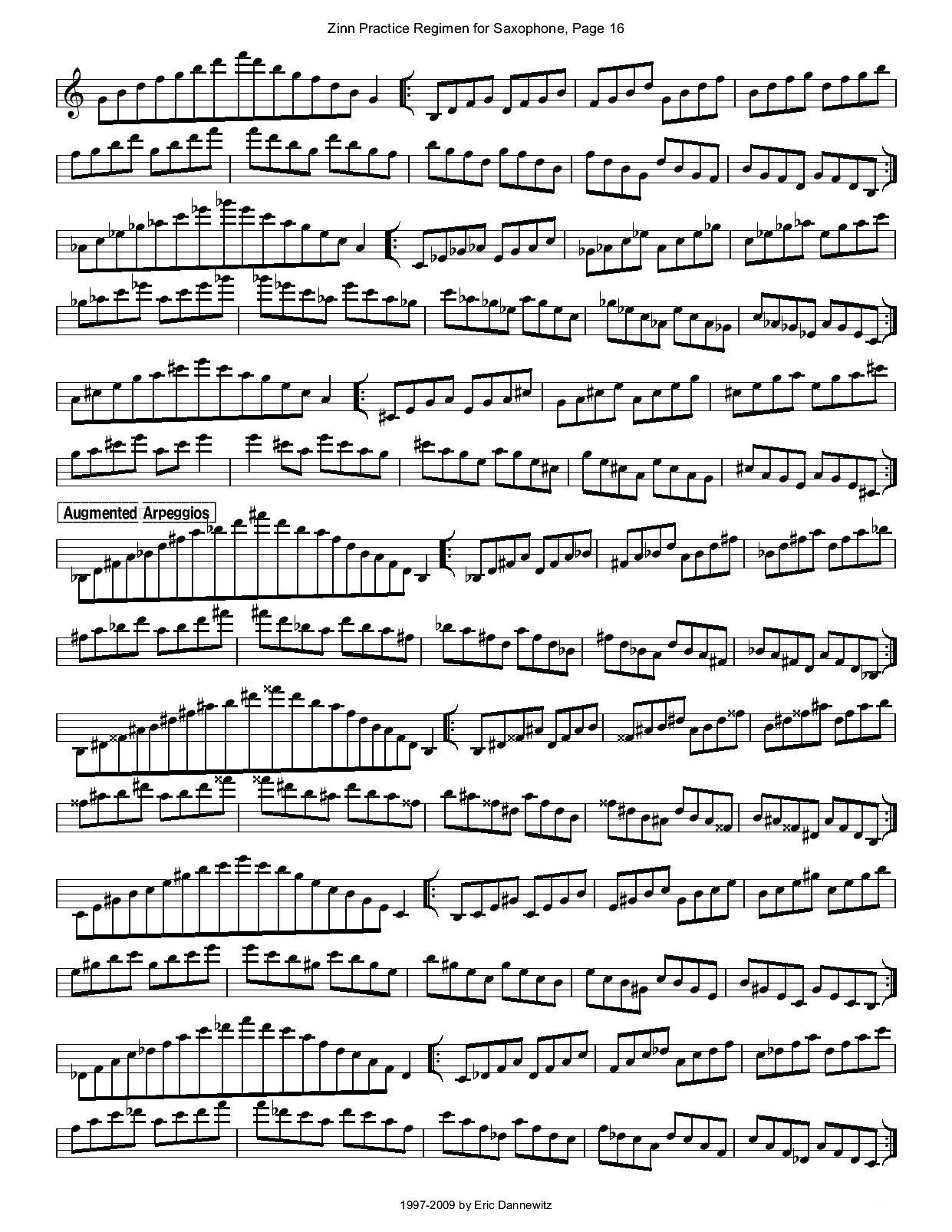 ZinnRegimenSax2009练习曲萨克斯曲谱（图19）