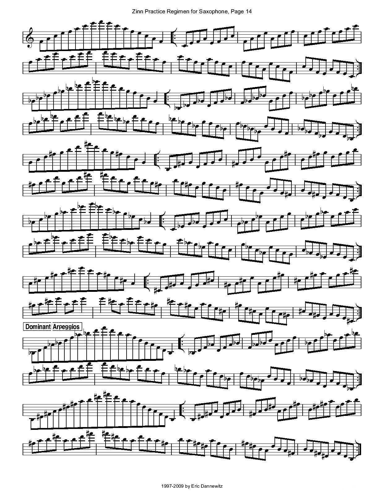 ZinnRegimenSax2009练习曲萨克斯曲谱（图17）