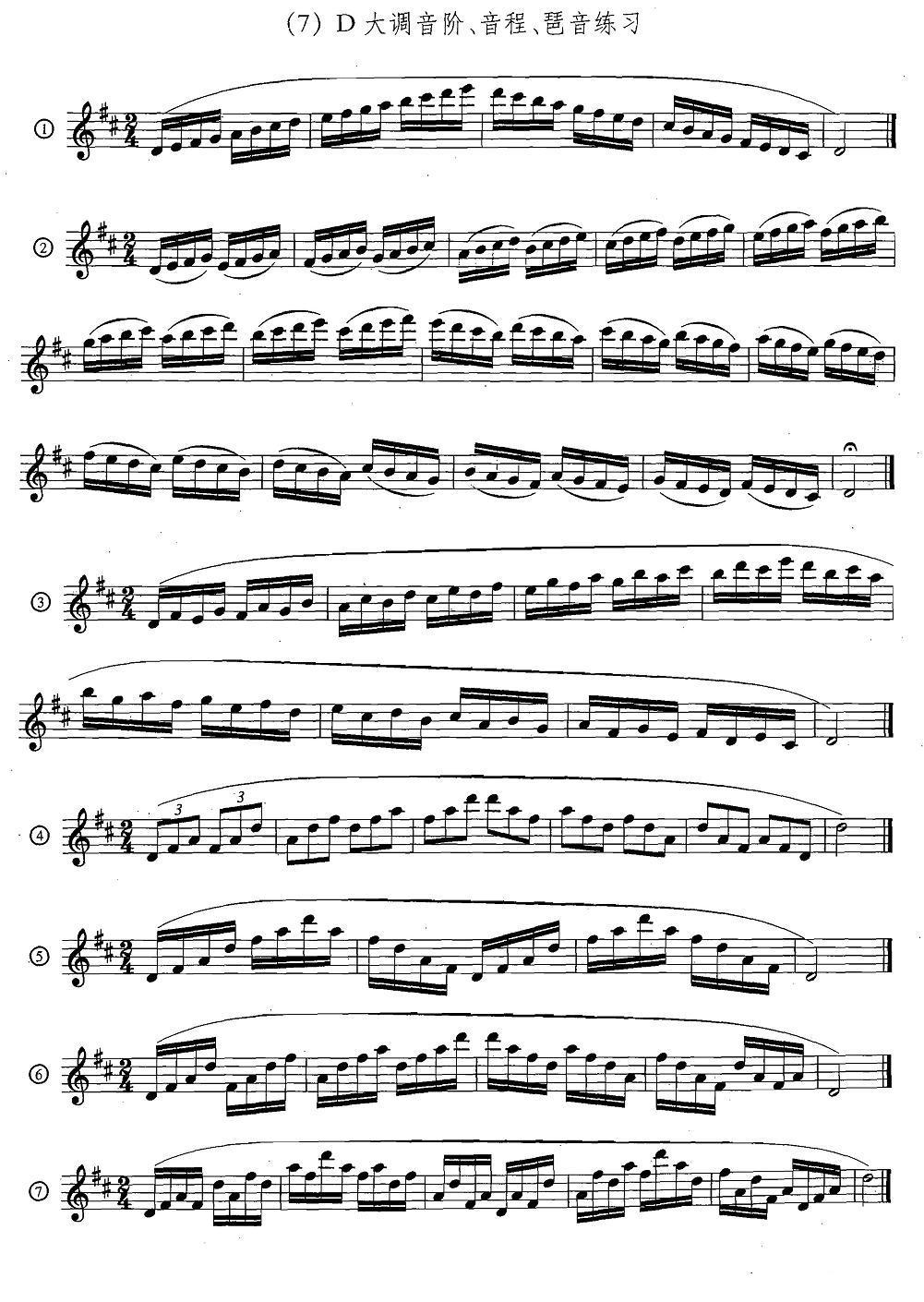 萨克斯练习曲合集（5—33）日常基础练习萨克斯曲谱（图7）