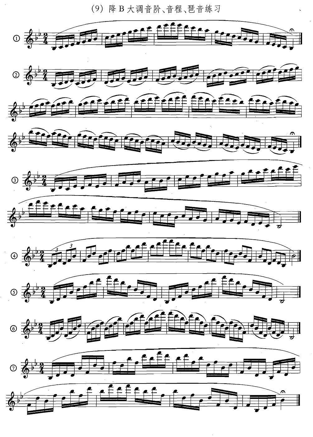 萨克斯练习曲合集（5—33）日常基础练习萨克斯曲谱（图9）