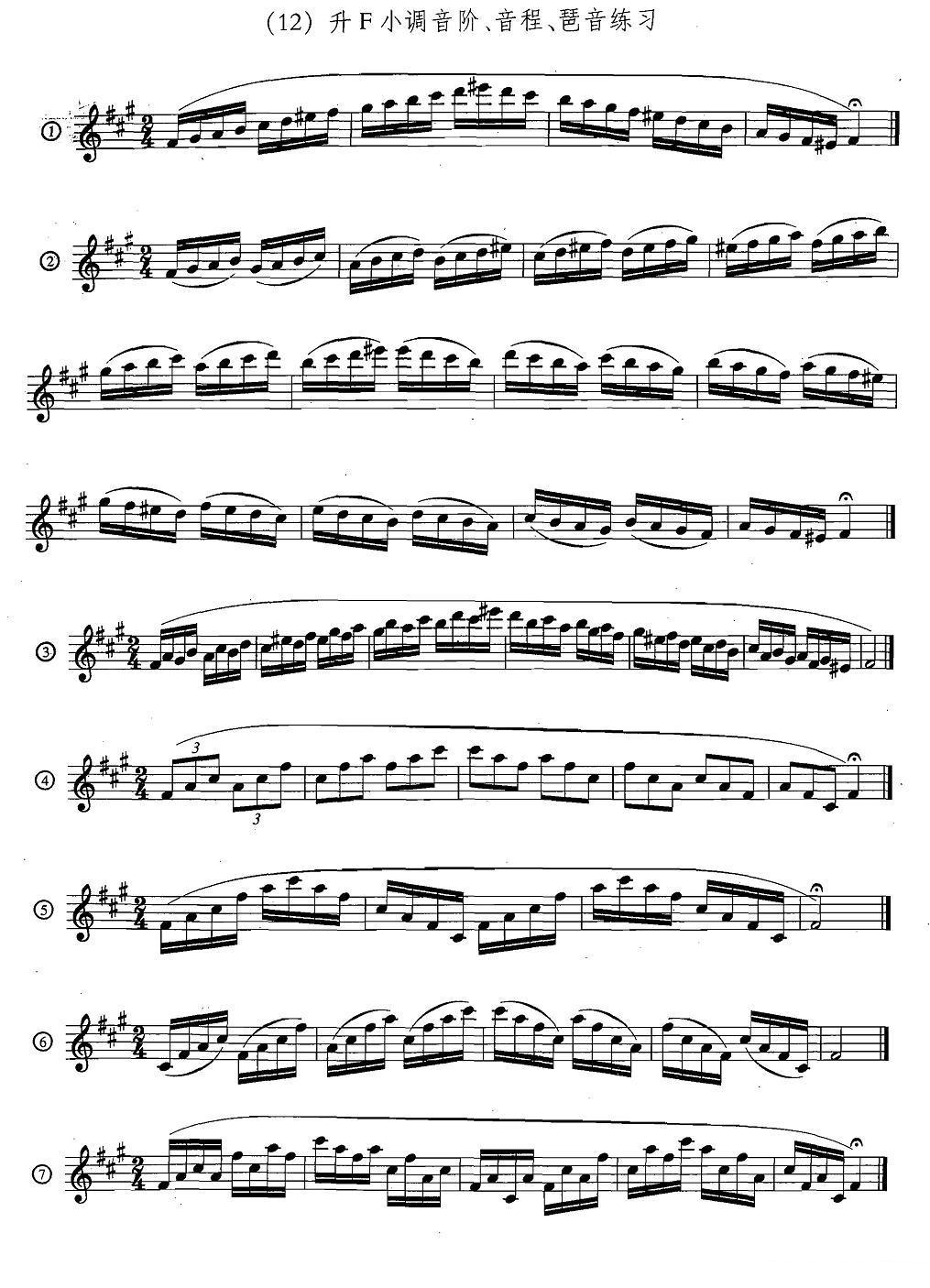 萨克斯练习曲合集（5—33）日常基础练习萨克斯曲谱（图12）