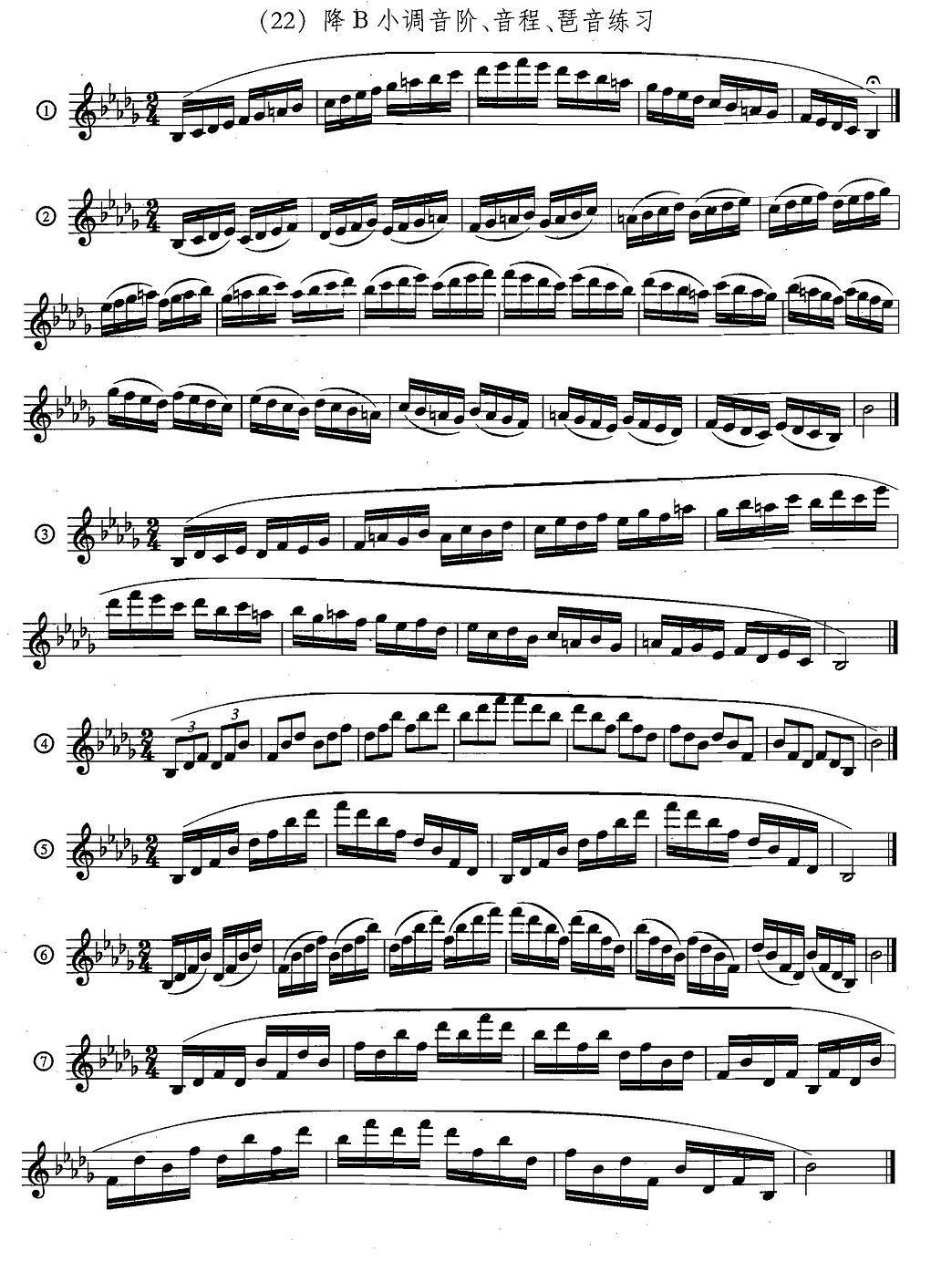萨克斯练习曲合集（5—33）日常基础练习萨克斯曲谱（图22）