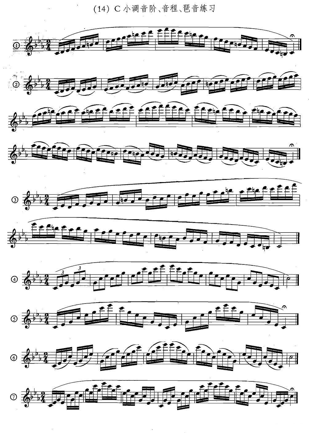 萨克斯练习曲合集（5—33）日常基础练习萨克斯曲谱（图14）