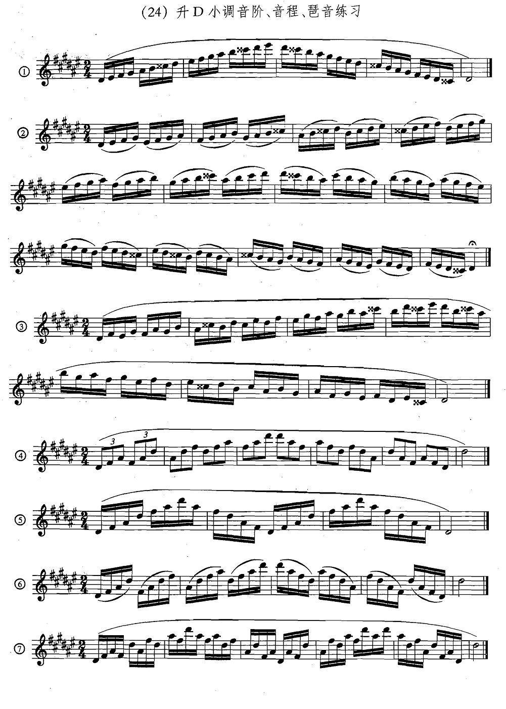 萨克斯练习曲合集（5—33）日常基础练习萨克斯曲谱（图24）