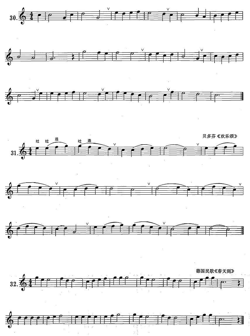 萨克斯练习曲合集（1—5）吐音练习萨克斯曲谱（图2）