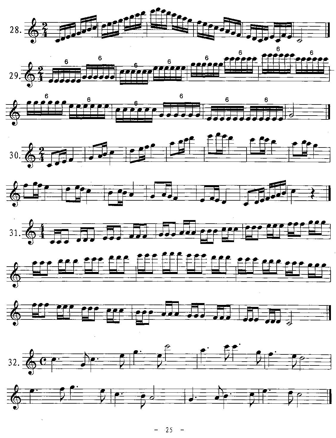 G大调基本练习曲萨克斯曲谱（图4）